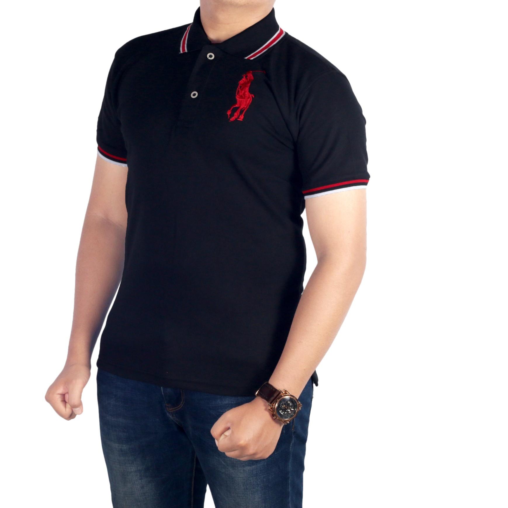 Dgm_Fashion1 Kaos Polo Kerah Hitam Polos/Polo Kaos/Polo Men/PolosHIRT/Baju Kaos/Kaos Distro/Polo Distro/Kaos MuRAH/Kaos Casual/Kaos Polos/Polo Polos IP 3909 Hitam