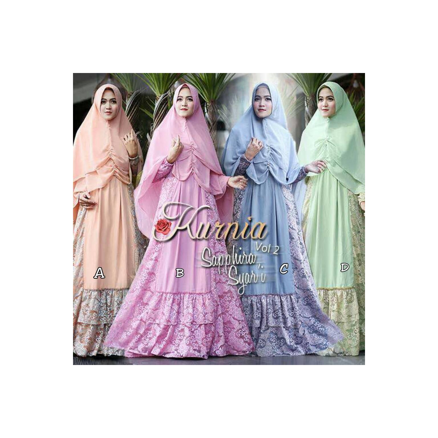 Gamis Syari SAPPHIRA by Kurnia Original dan Khimar