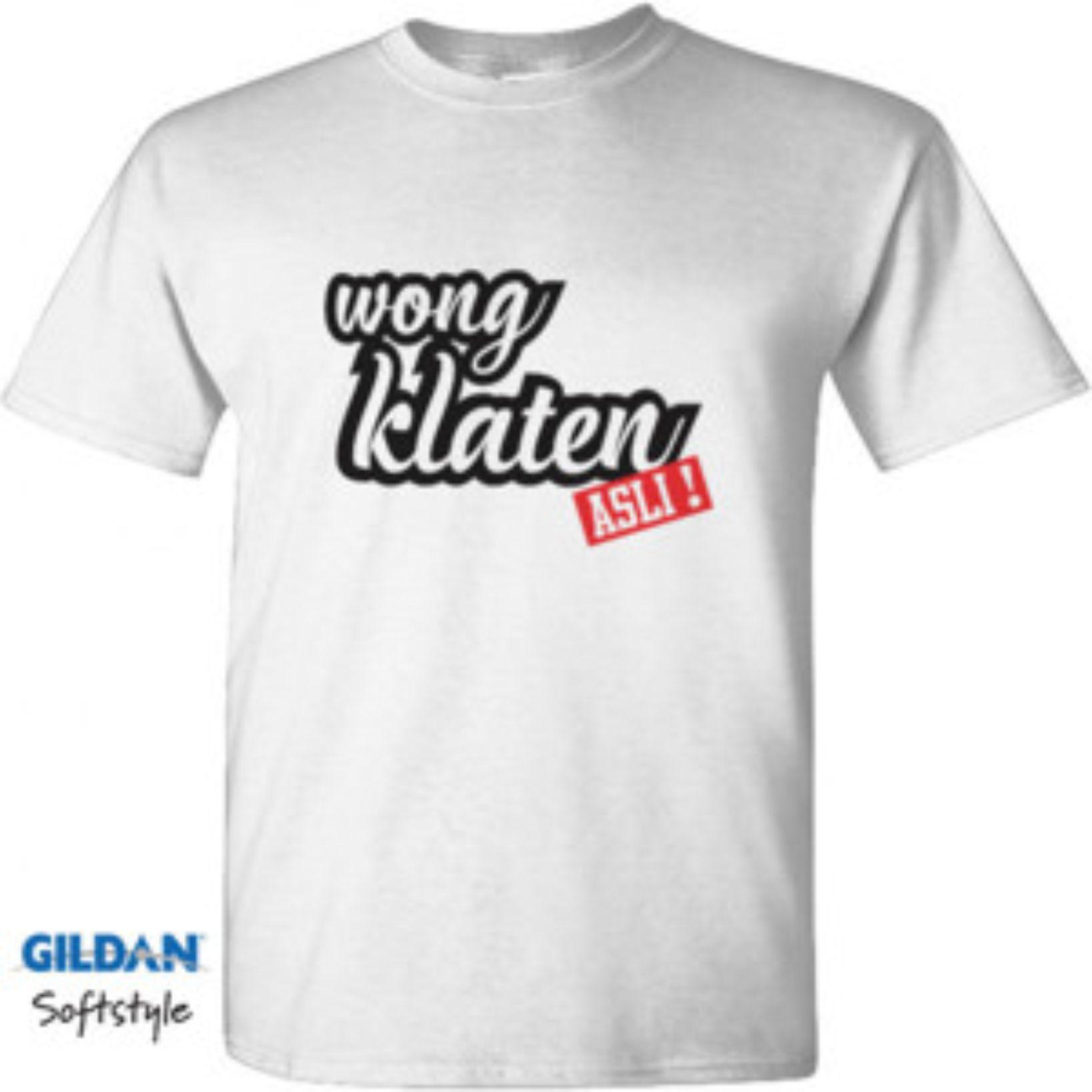 Mey Mey Clothing Kaos / T-Shirt Lengan Pendek Wong Klaten Asli