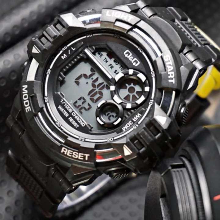 QNQ Digital Shock_2022_ALYS Jam Tangan Pria & Wanita - Water Resist - Rubber Strap