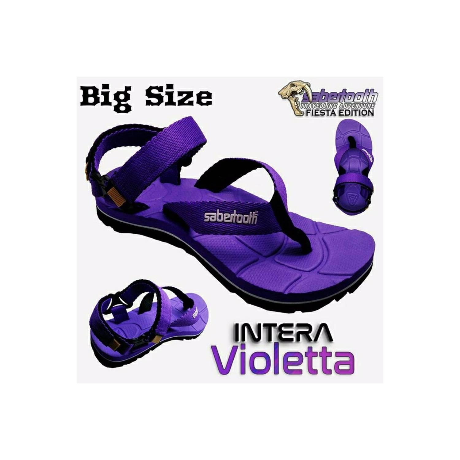 TERBATAS SABERTOOTH Sandal Gunung Intera Violetta BIG SIZE 45 47 RECO