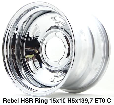 velg mobil jeep ring 15 rebel lubang 5x139,7 warna crome