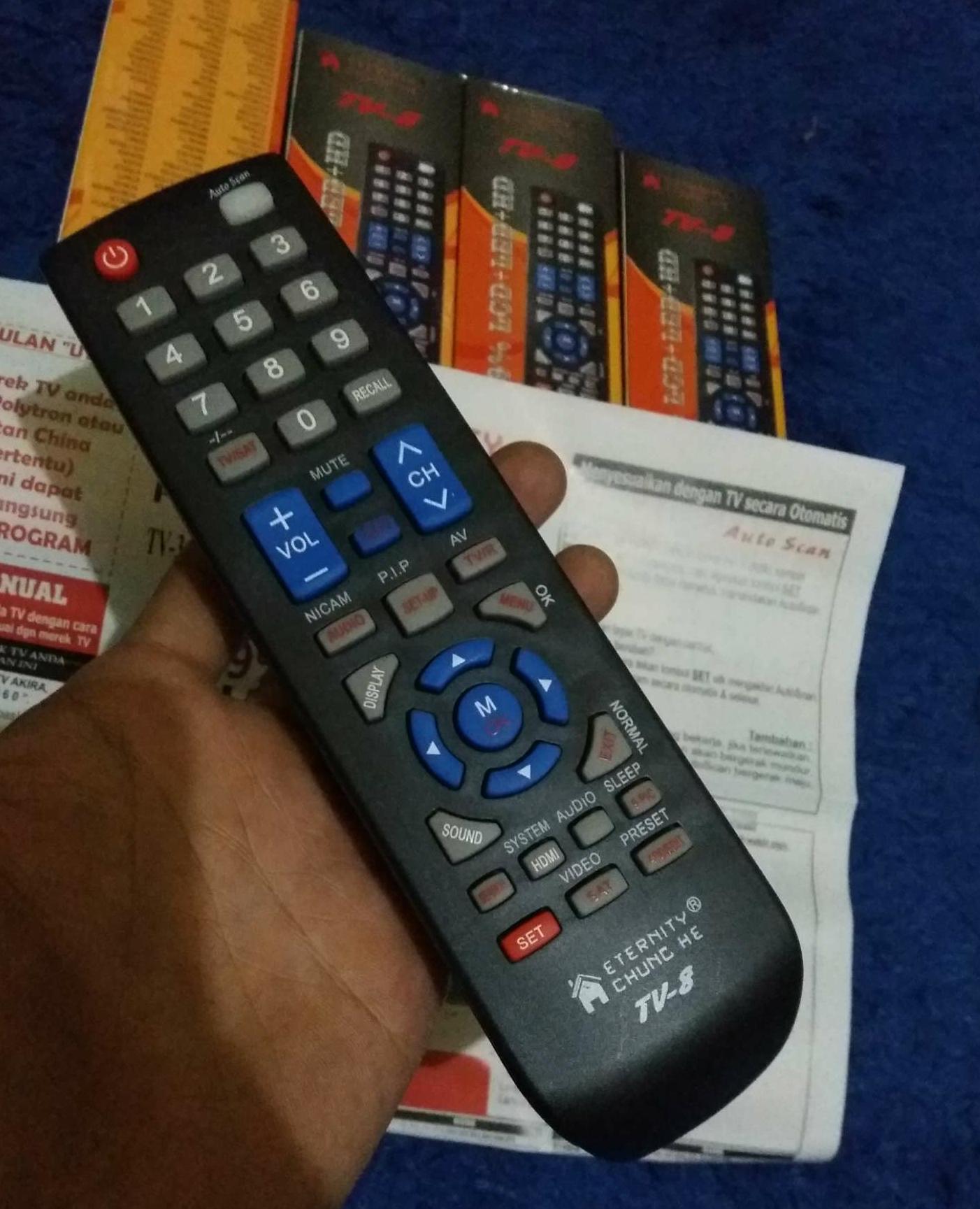 remote universal semua merek tv bisa remot control televisi serba bisa