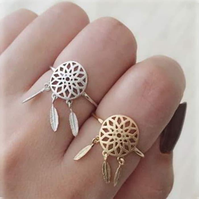 PROMO SAAT INI Cincin Korea Rumbai Daun Best Seller Rings leaf ring jci034 TERLARIS