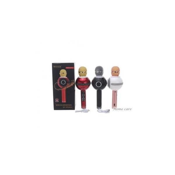 Termurah WS-878 Mic Wireless Bluetooth Karaoke LED RGB Microphone Speaker Q7 Q9Speaker Akif / Speaker Bas / Musik