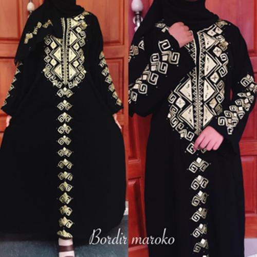 ABAYA MAROKO GOLD FREE PSMINA/JUBAH /GAMIS ARAB