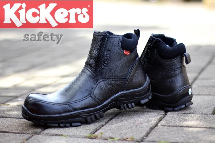 KICKERS RUBICON LEATHER- sepatu boots safety ujung besi SEPATU boots pria kulit sapi asli sepatu boot proyek