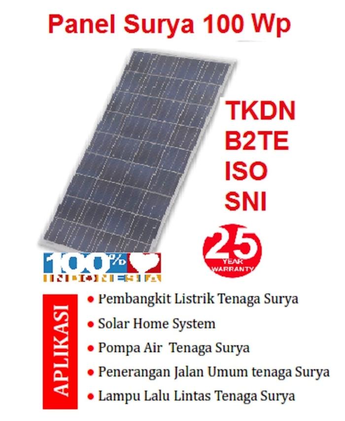 Promo Solar Panel 100 WP TKDN / Solar Cell 100 WP TKDN / Panel Surya 100 WP Original