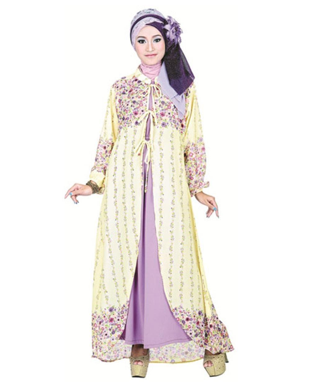 Baju Muslim Gamis Kode SHJ 037B | Butik Baju Bandung Berkualitas