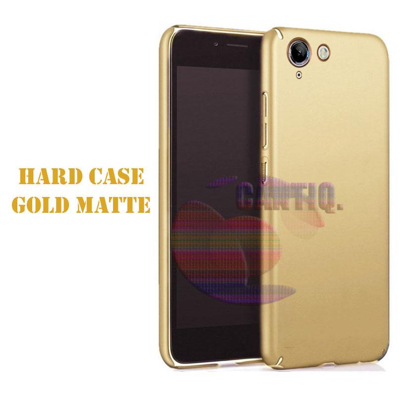 Case Vivo V5 Hard Slim Gold Mate Anti Fingerprint Hybrid Case Baby Skin Vivo V5 Baby Soft Lenovo Hardcase Vivo V5 Plastic Back Cover / Casing Vivo V5 / Case Vivo V5 - Emas / Gold