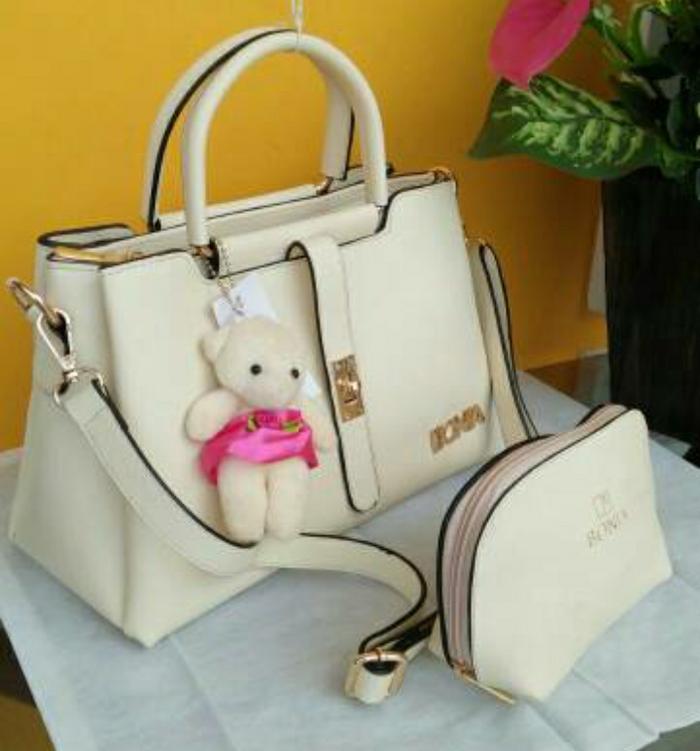 DISKON Tas wanita Bonia lidah 3 ruang/tas wanita branded murah impor handbag