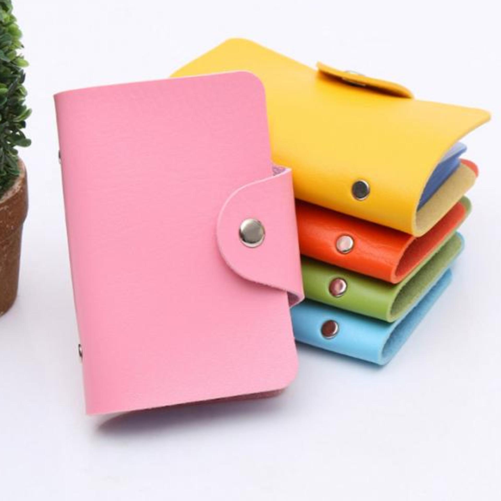 ZeeBee Dompet Kartu 24 Slot - PU Leather Card Holder - Tempat Kartu Nama / Kartu
