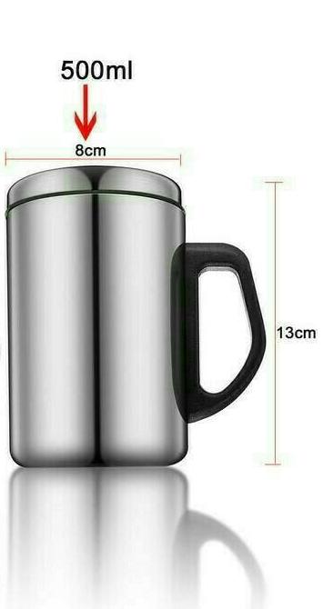 Thermos Mug Stainless Steel 500 mL / Gelas Vacuum Cup Stainless Steel / Gelas Kopi