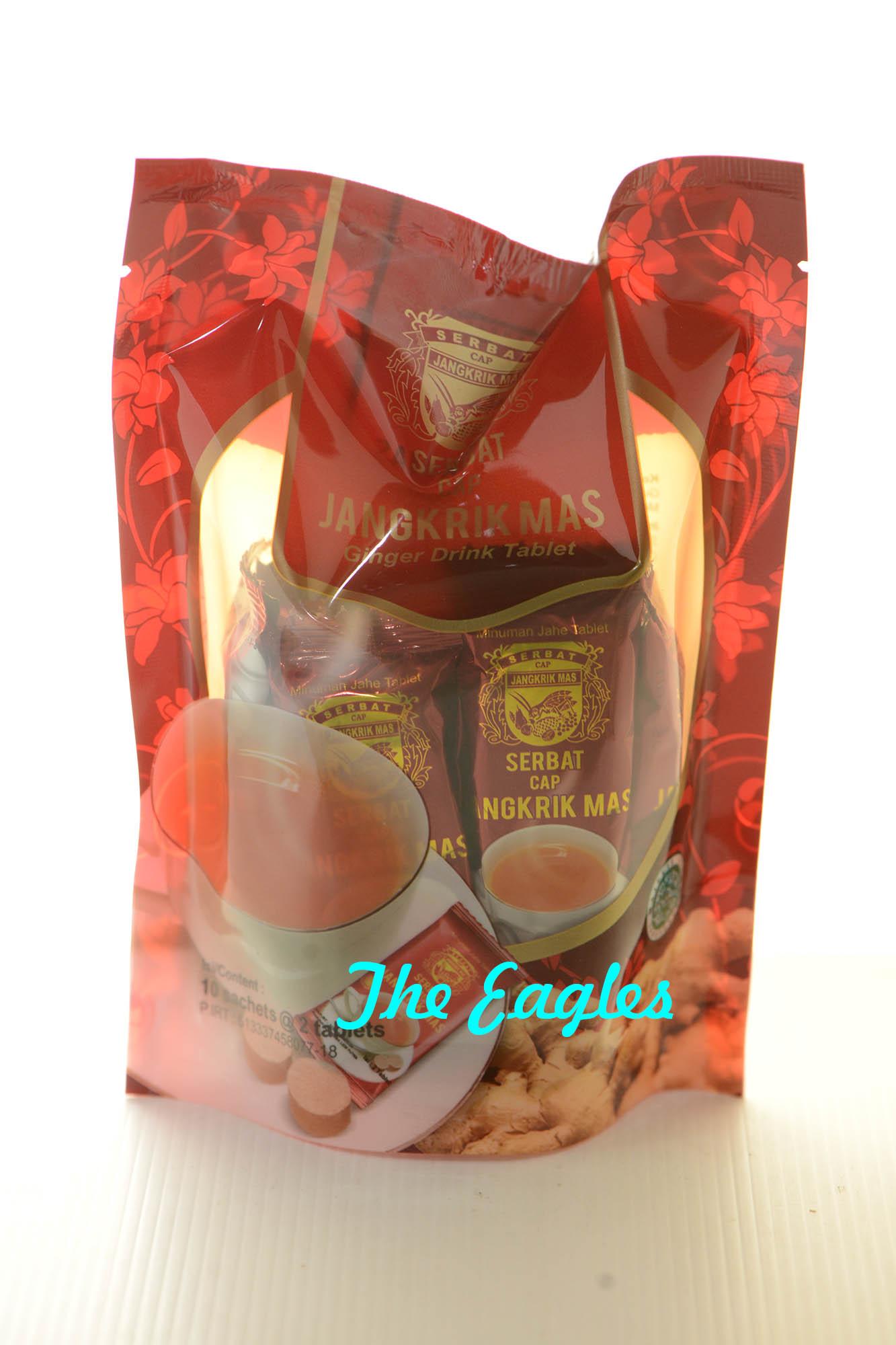 Wedang Serbat jahe cap JANGKRIK MAS khas Semarang 135gr 10 sachet 2 tablet tradisional hangat minuman kesehatan seduh enak murah