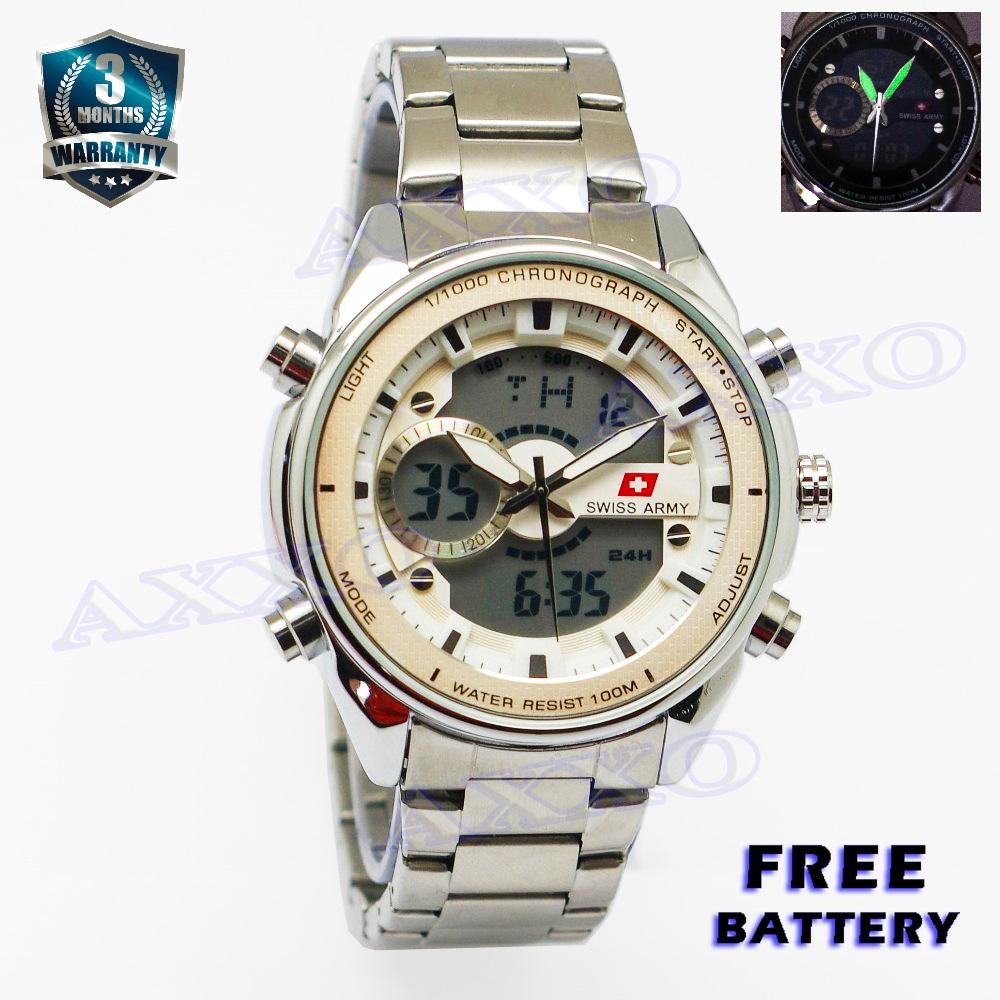 Swiss Army Sport Digital - Jam Tangan Sport Pria - Jam Tangan Digital Stainless Steel - Jam Tangan Pria - SA 5171