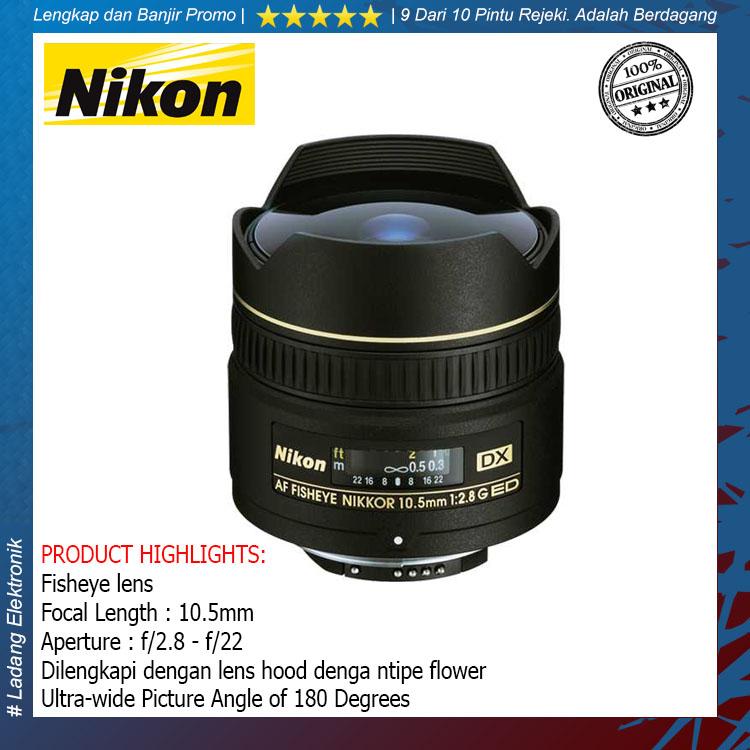 Nikon Lensa AF DX 10.5mm f/2.8G Fisheye