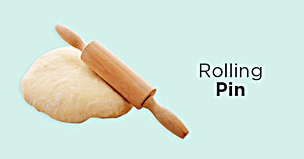 Rollpin rolling pin nastar gulung gilingan adonan kue kering kayu - Rollpin Kue roti Lebaran