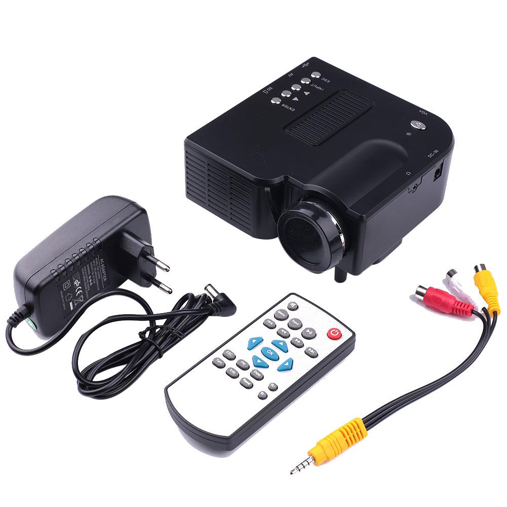 Fantastic Mall Home Theater Multimedia LED LCD Projector HD 1080P VGA/USB/SD/AV/HDMI +Remote