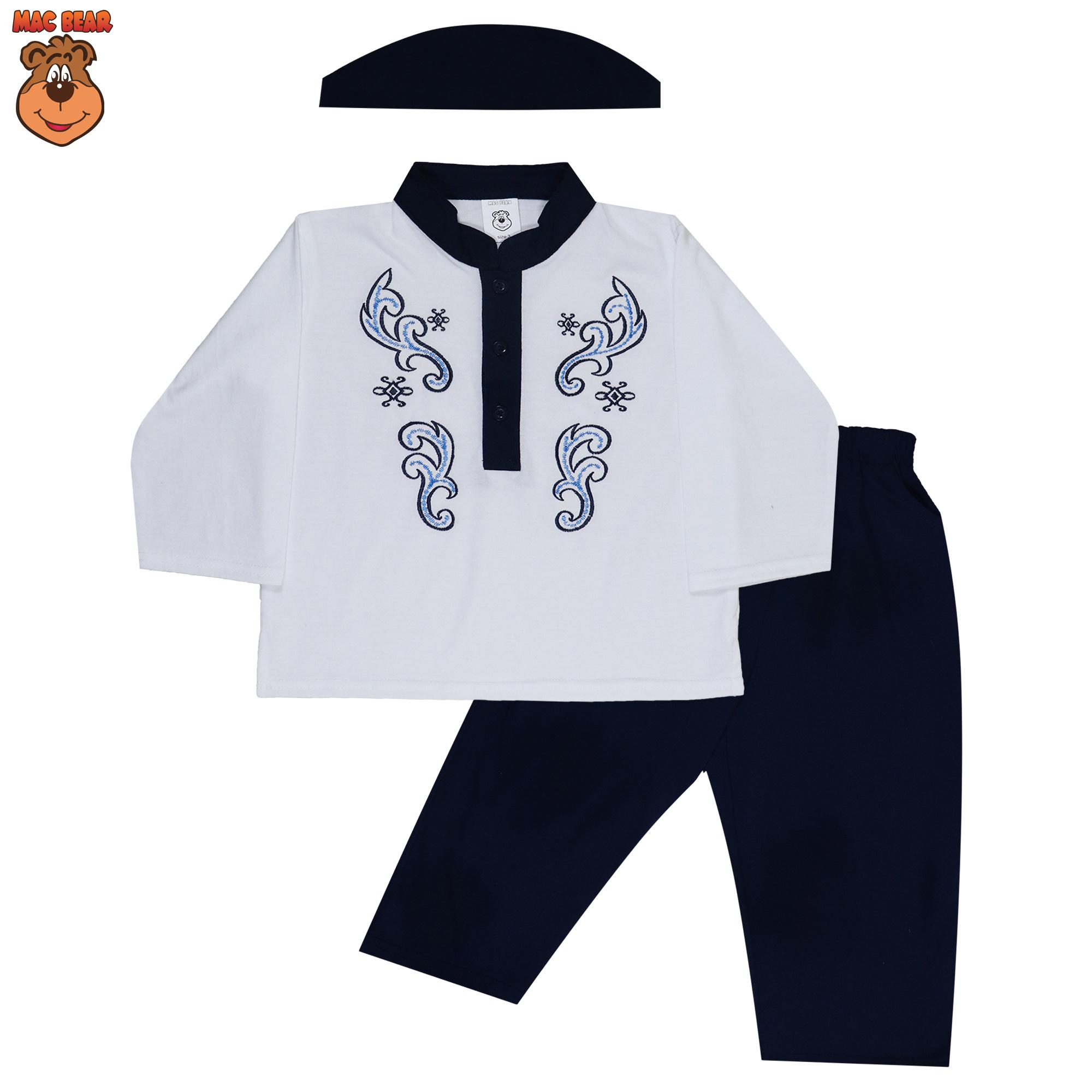MacBear Baju Anak Setelan Koko Salman FREE KOPIAH