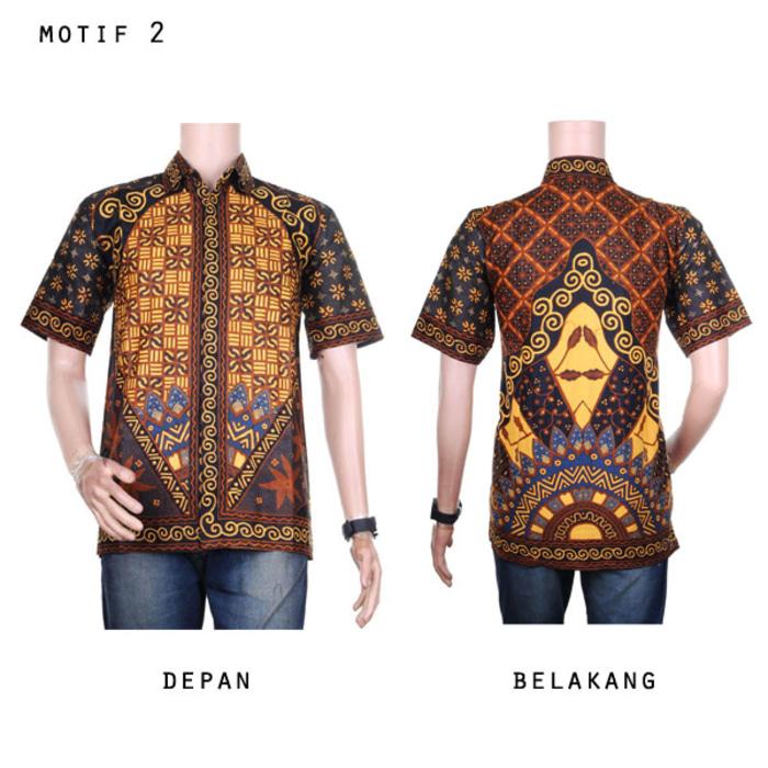 Dhala- Kemeja Hem Batik Sogan Jawa Arya Motif 2