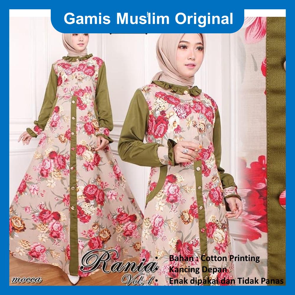Gamis Muslim Original Rania Dress Maxi Syari Original warna Hitam, Navy, Putih, dan Mocca Produk baru Gamis Syari wanita muslim Maxi Syari wanita Gamis cantik Original Gamis Original terbaru 2018 Baju Gamis Original