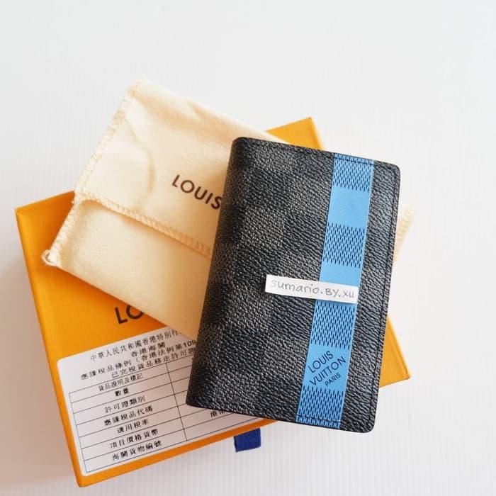 ORIGINAL!!! LV CARD WALLET HITAM DOMPET KARTU HOLDER KULIT ASLI LOUIS VUITTON - BSaYE0