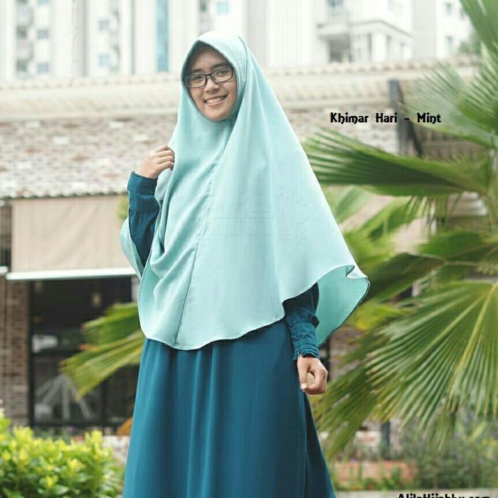 Khimar Hari size S Jilbab Instan Kerudung Syari Wollycrepe Hijab Alila A2490