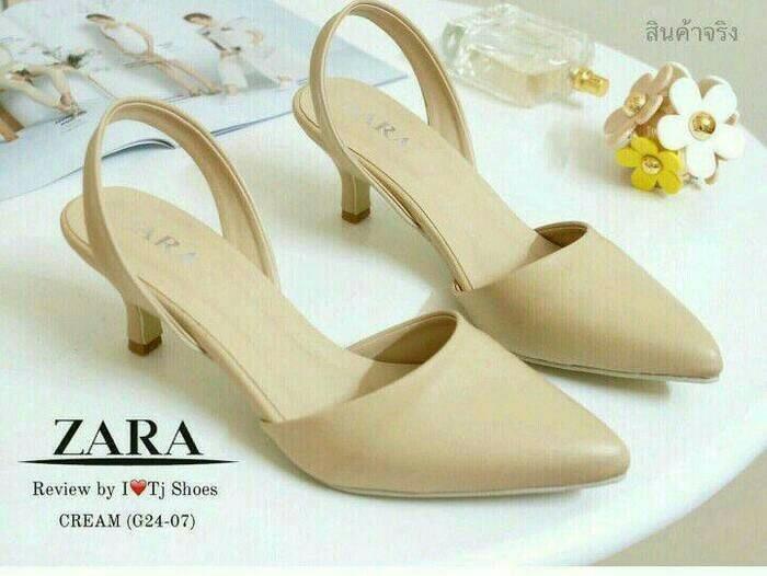 SEPATU ZARA NR01 CREAM SEPATU KERJA SEPATU SEKOLAH