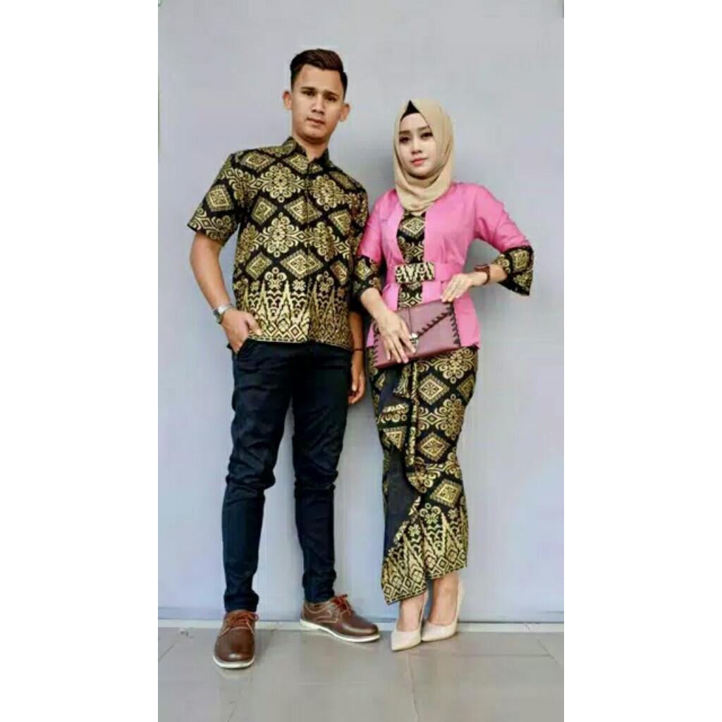 TERMURAH - Batik Couple / COUPLE BATIK / Baju Muslim Wanita Terbaru 2018 / Couple Batik / Batik Sarimbit / Baju Batik Modern / Batik Kondangan / Batik Keluarga / Batik Pekalongan “ JODHA WAJIK ”