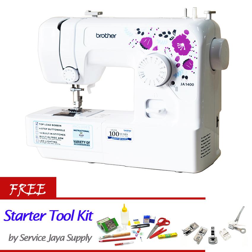 BROTHER JA 1400 Mesin Jahit Portable +FREE SJS Starter Kit