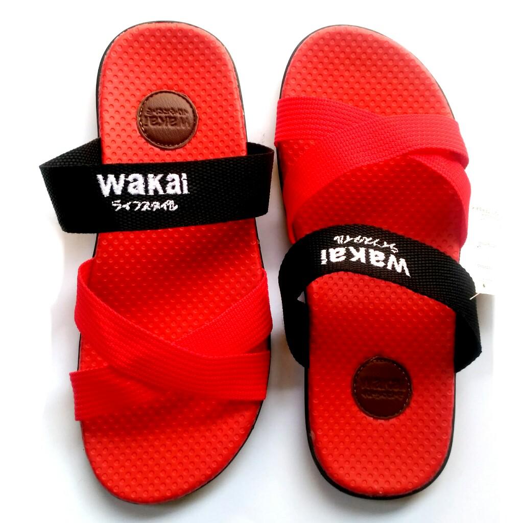 Sandal Wakai Pria Wanita / Sandal Santai Casual Sendal Gunung Murah