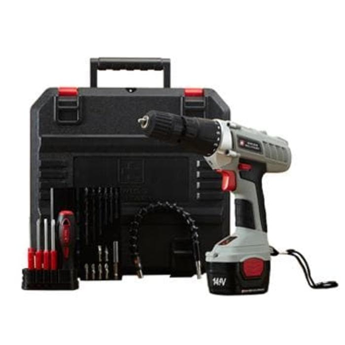 Promo Alat Bor Swiss Military Cordless Drill Original