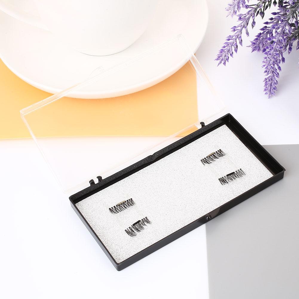 Acelit 4 Pcs Magnet Bulu Mata Palsu Palsu Mata Bulu Mata Dapat Digunakan Kembali Riasan Kosmetik