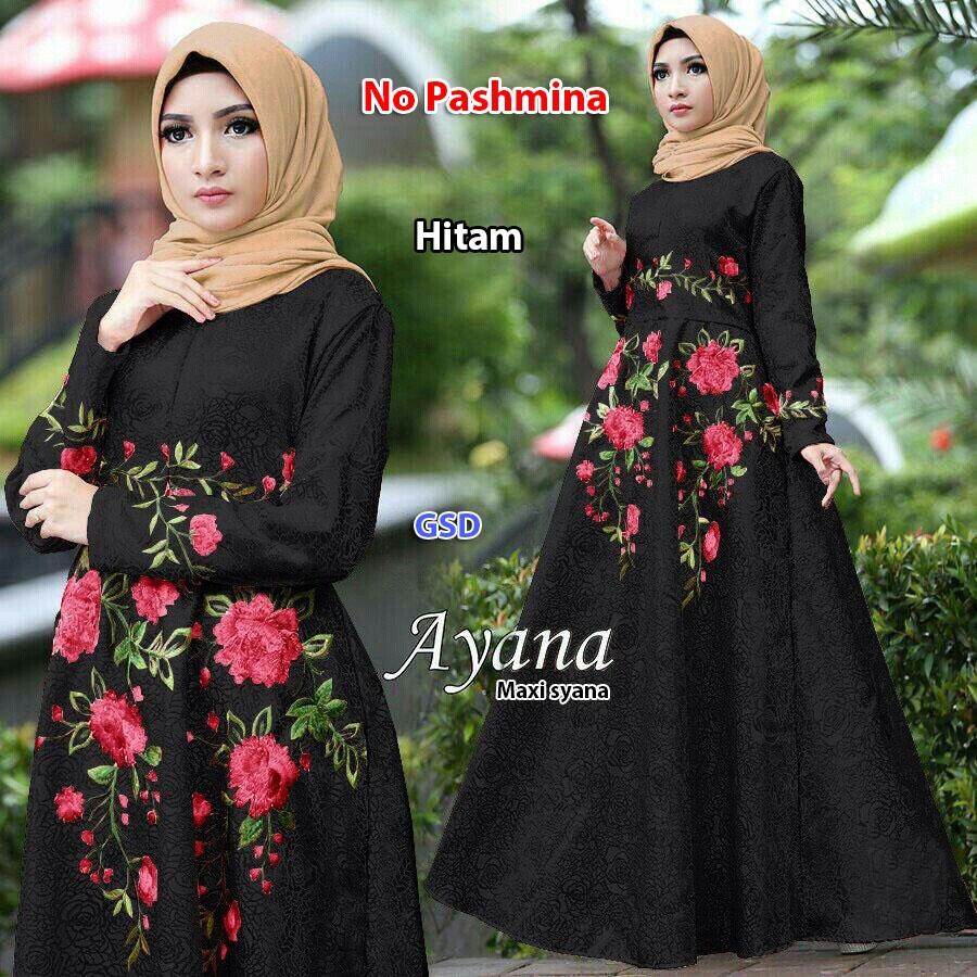 GSD - Baju Wanita/Baju Gamis Syari/Dress Muslim/Baju Muslim/ Maxi Dress Syana 