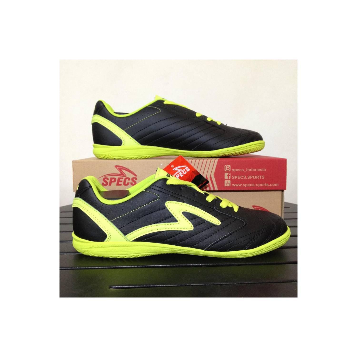Sepatu Futsal Specs 400438 Brave In Jr Black Electricity