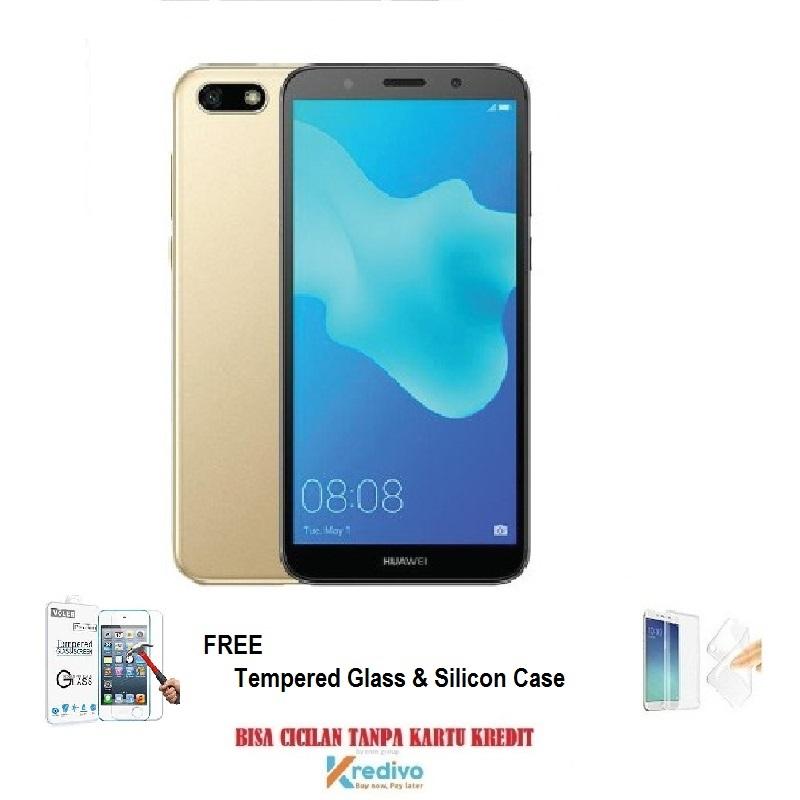 Huawei Y5 Prime [2/16GB] + Free Tempered Glass, Silicon Case 