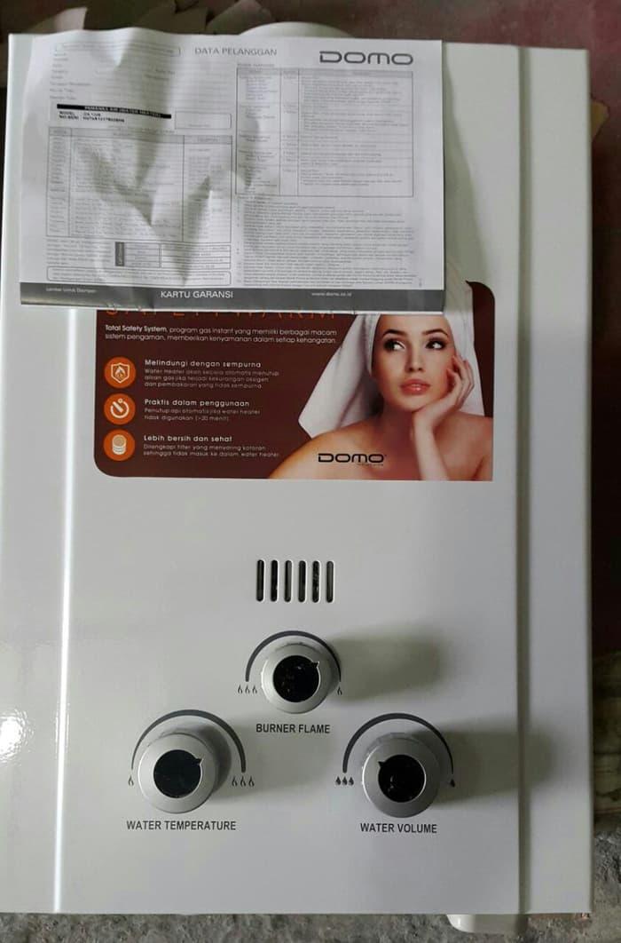water heater gas domo DA 1006 model paloma, service center mod
