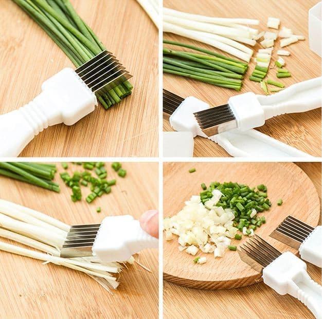 TOKO49 - Pisau pemotong pencacah daun Bawang praktis / Leek Slicer