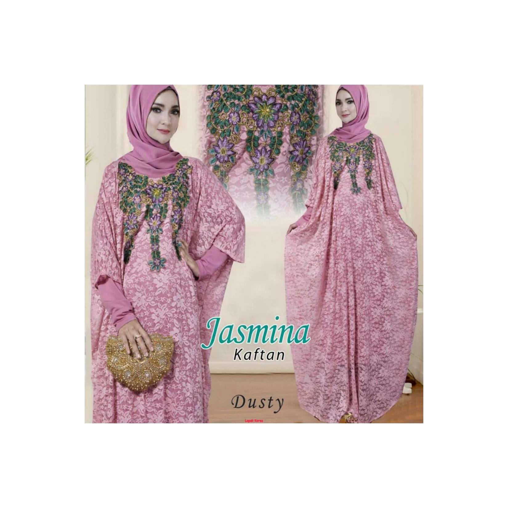 Kaftan jasmina.model kaftan terbaru.kaftan+inner.lengan panjang.AR