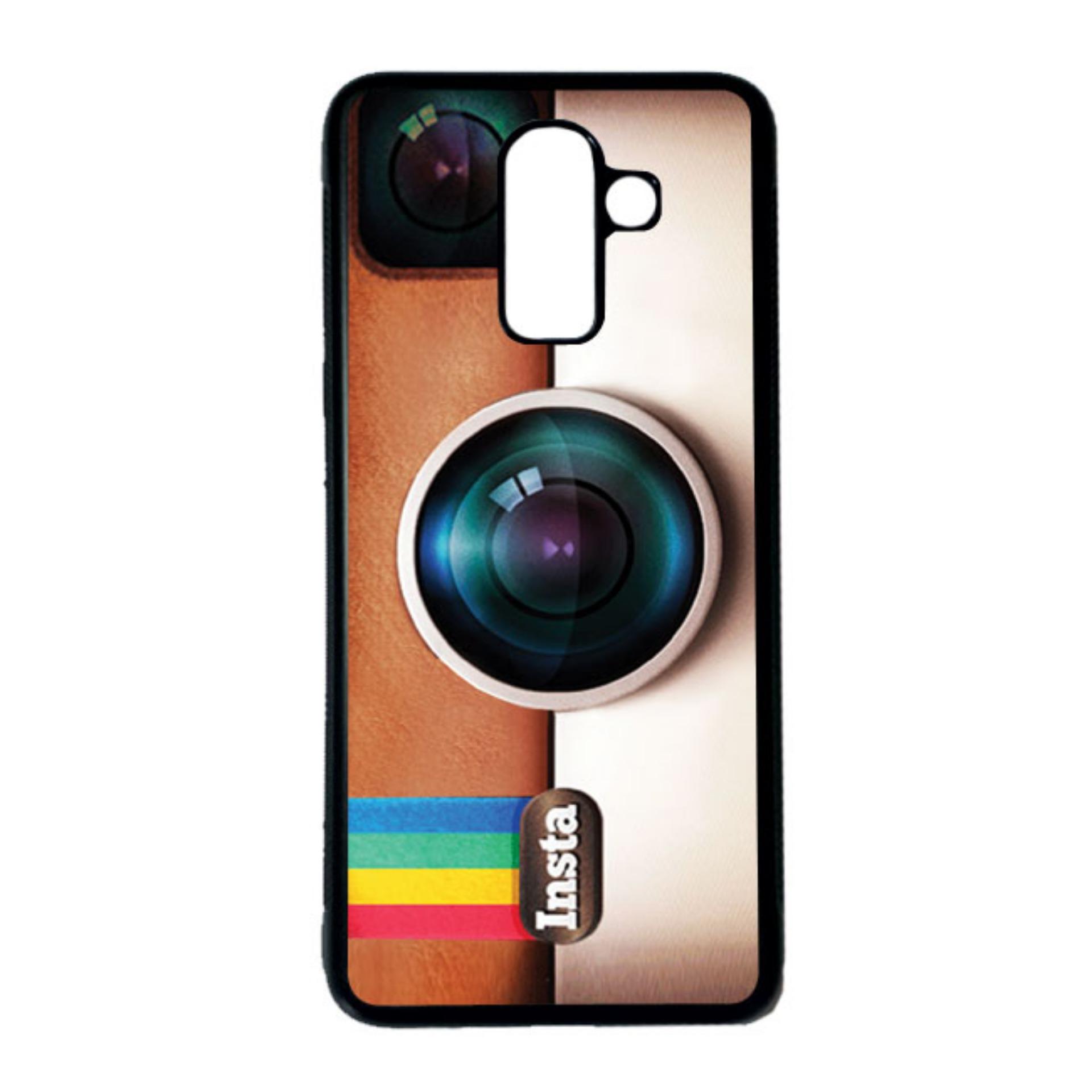 HEAVENCASE Casing Case Samsung Galaxy J8 Case Softcase Hitam Motif Unik Instagram