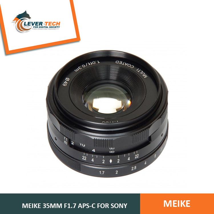 Meike for Sony 35mm f/1.7 APS-C - Hitam