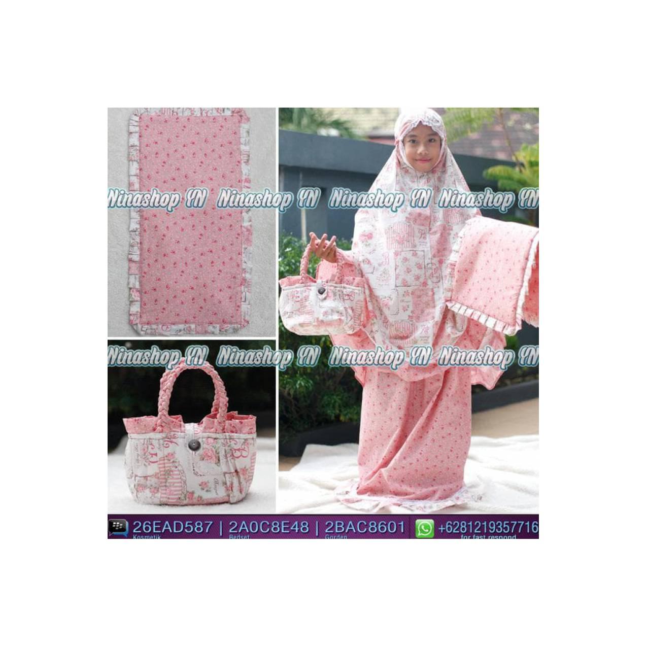 Jual Mukena anak motif Shabby Chic