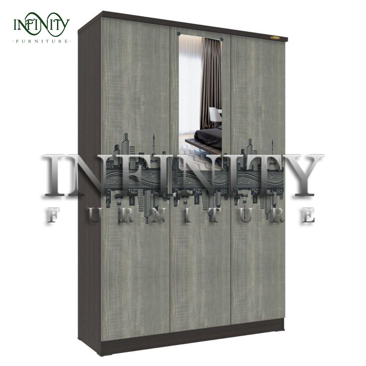 Lemari Pakaian 3 Pintu Cermin LPP 32 P