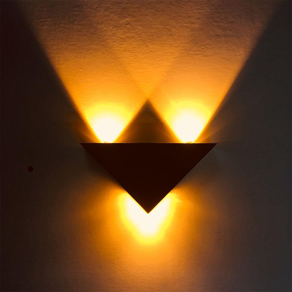 triangle lights for wall