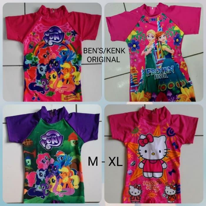 ORIGINAL!!! BAJU RENANG ANAK CEWEK M - XL HELLO KITTY BEN'S ORIGINAL - 9eb6ku