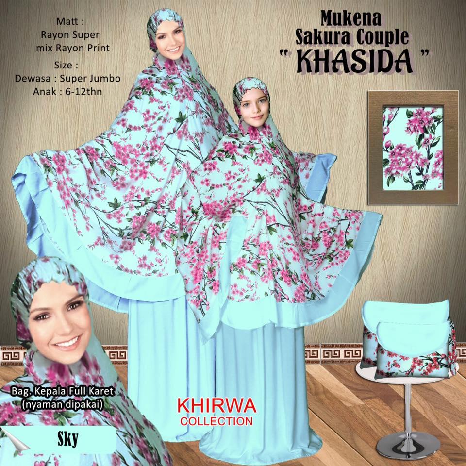D.ONE.SHOP Mukena Bali Couple Khasida Exclusive Rayon Janger Super Jumbo - Anak