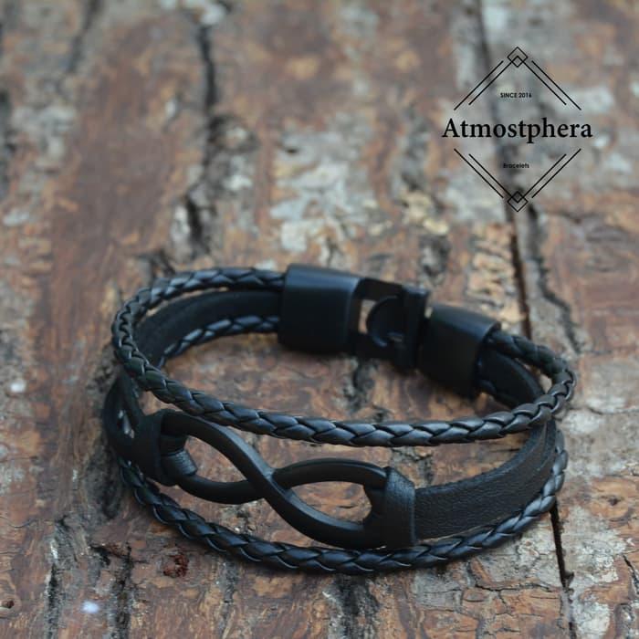 PROMO!!! New!! Gelang Kulit Buffinc - Exclusive Pria / Wanita - Hook Buckle