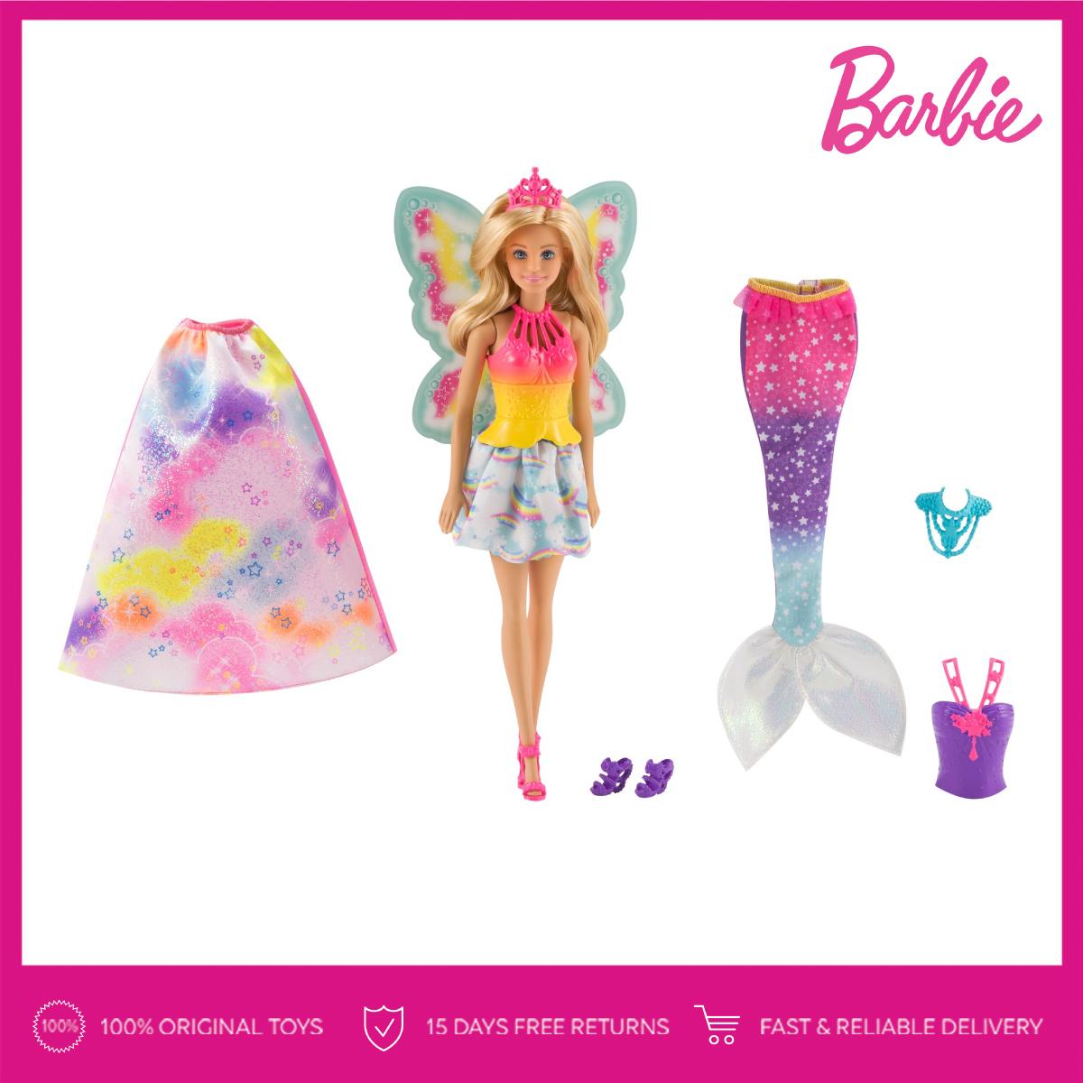 Barbie Fairytale Dress Up Gift Set Mainan Anak Perempuan