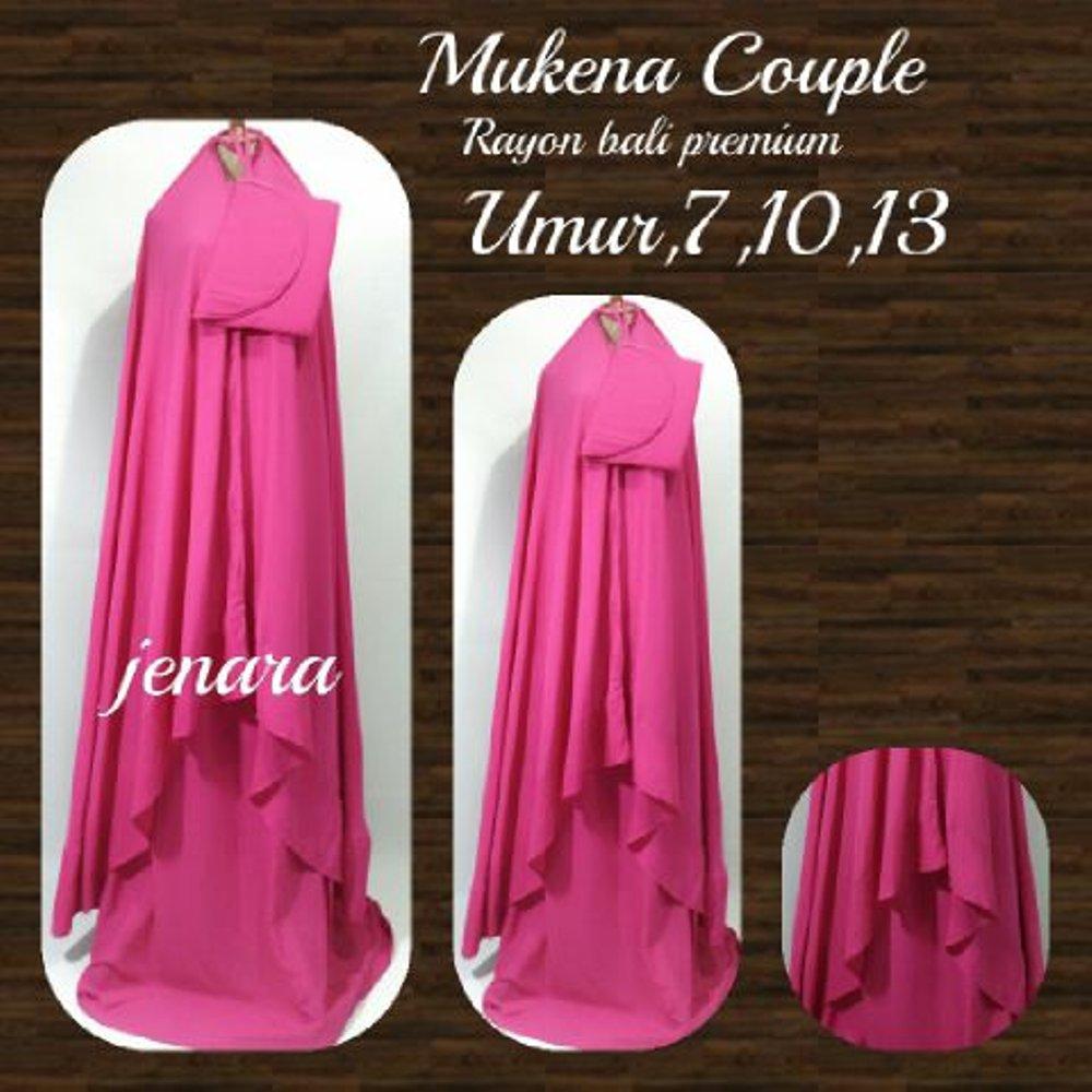 MUKENA COUPLE POLOS PINK di lapak MUKENA BALI jenara79