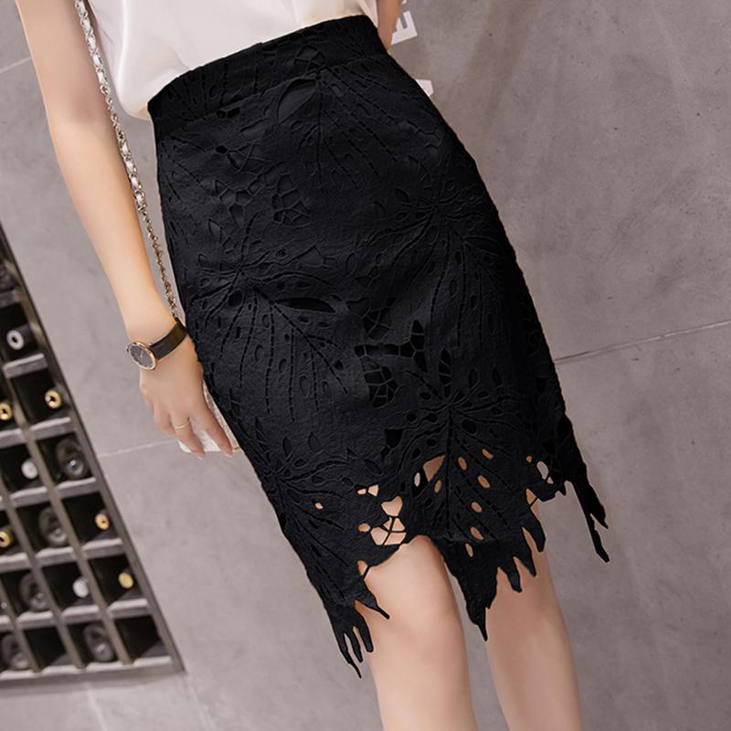 Elegan Rok Setengah Badan Renda Rok Ketat Korea Fashion Style Baru Pinggang Tinggi
